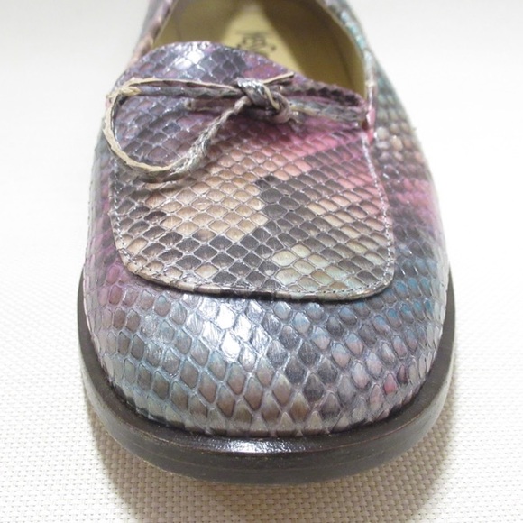 SAINT LAURENT PARIS size 7.5 NARROW python loafers - Picture 6 of 8